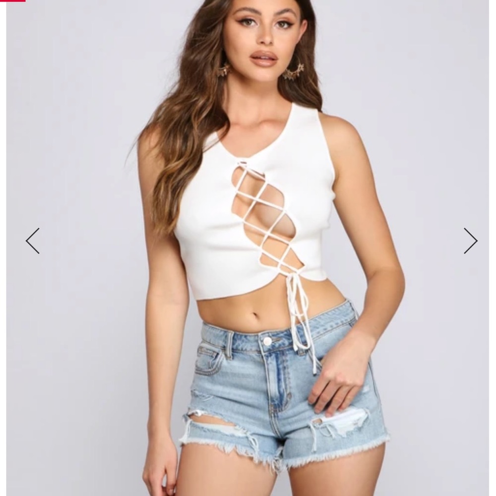 Lace up top